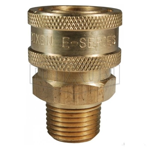 Dixon DQC E Straight Through Interchange Male Coupler, 2-11-1/2 Nominal, NPTF, Brass, Domestic 16EM16-B - main